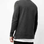 Layered longline sweatshirt