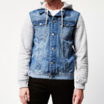 Hoodie denim jacket